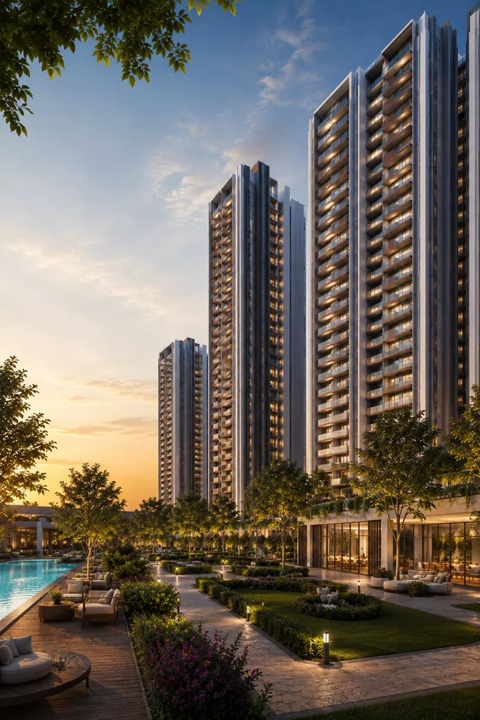 Spacious modern living and dining area at Pardos Sakura